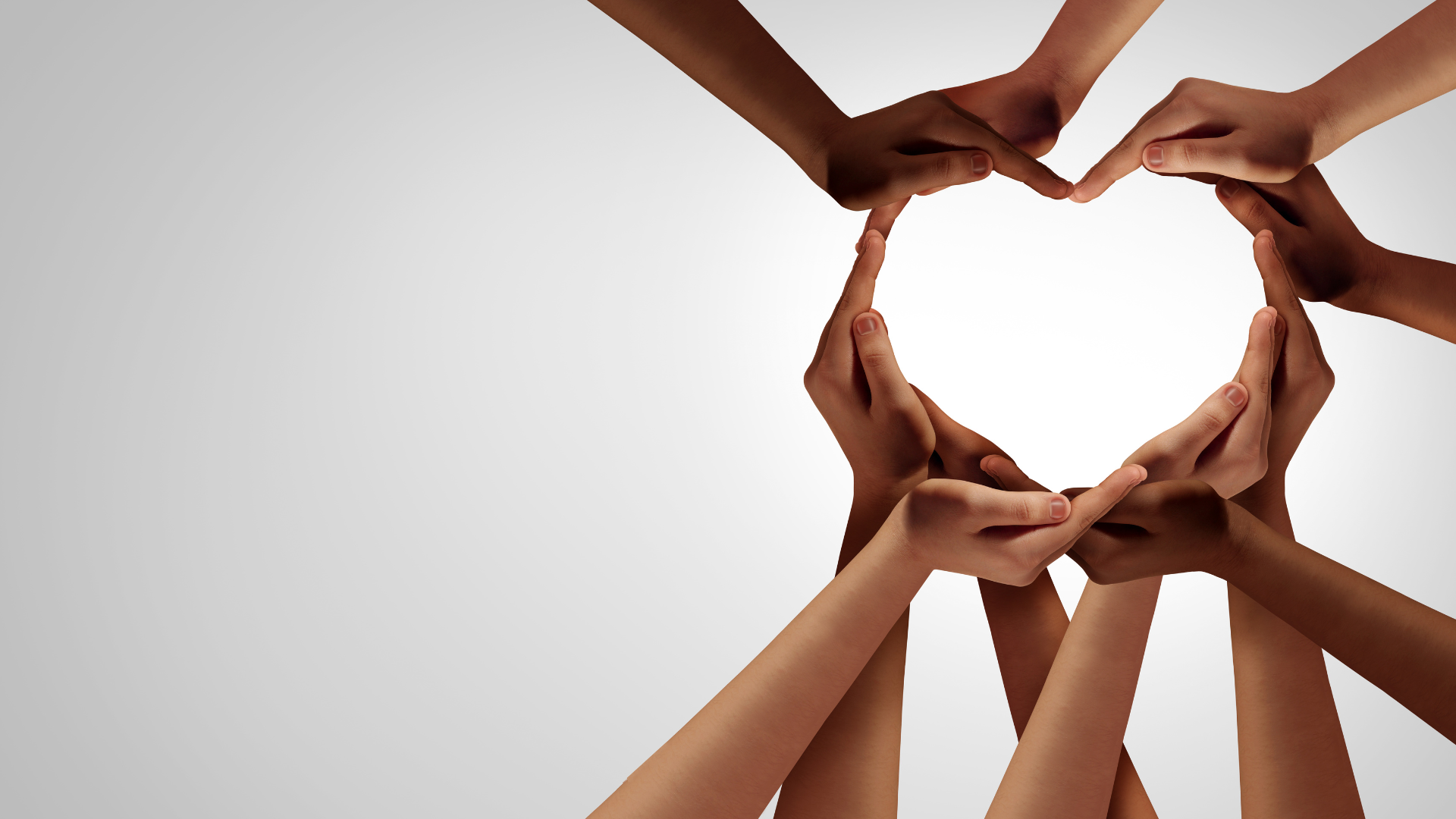 hands creating a heart shape